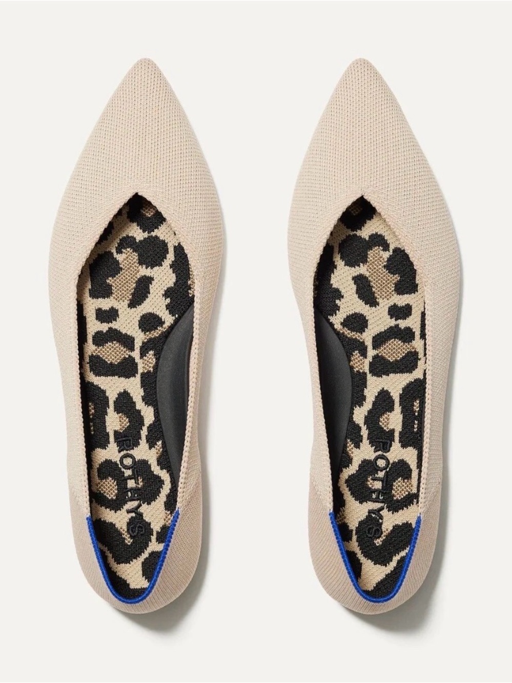 Rothy’s Women’s The Point II Ecru Black Flats 9 Lot Set Of 2 Rothys - Picture 2 of 9